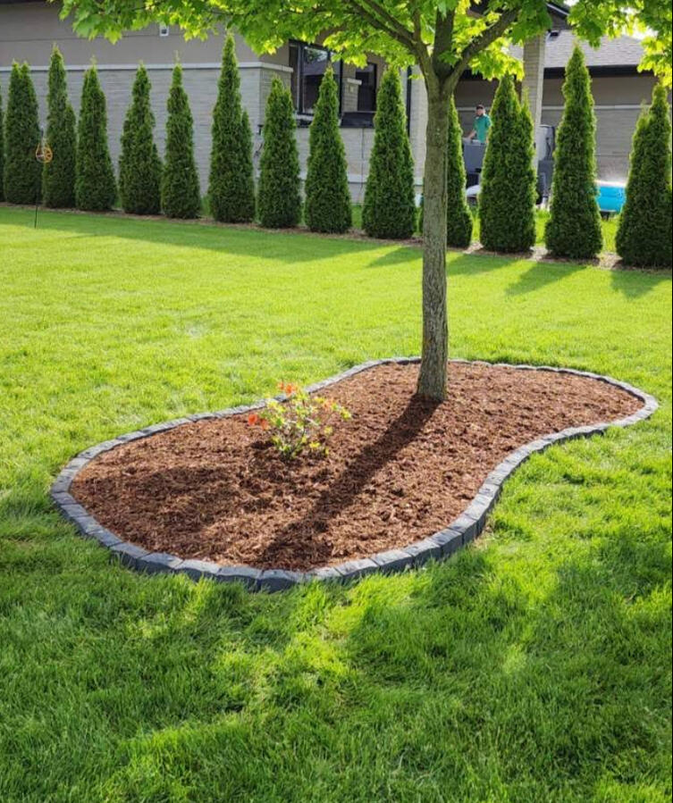 Backyard mulching